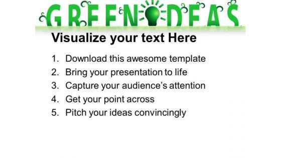 Green Ideas Nature PowerPoint Templates And PowerPoint Themes 0512