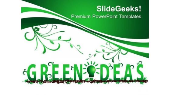 Green Ideas Nature PowerPoint Templates And PowerPoint Themes 0512