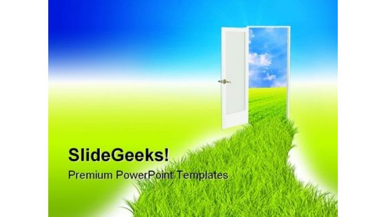Green Road Nature PowerPoint Themes And PowerPoint Slides 0511 Green Road Nature PowerPoint Themes And PowerPoint Slides 0511