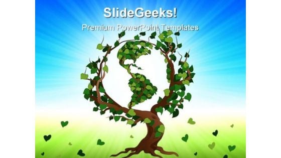 Green World Tree Earth PowerPoint Themes And PowerPoint Slides 0511 Green World Tree Earth PowerPoint Themes And PowerPoint Slides 0511