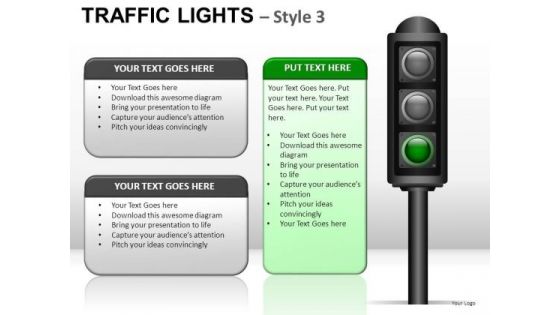 Gridlock Traffic Light PowerPoint Slides And Ppt Diagram Templates