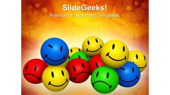 Group Of Emotion Icons Smiley PowerPoint Templates And PowerPoint Themes 0912