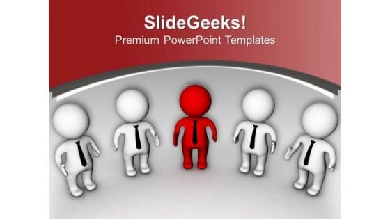 Group Of People With Leader PowerPoint Templates Ppt Backgrounds For Slides 0713 Group Of People With Leader PowerPoint Templates Ppt Backgrounds For Slides 0713