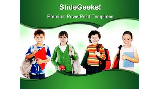 Group Of Students Education PowerPoint Backgrounds And Templates 1210
