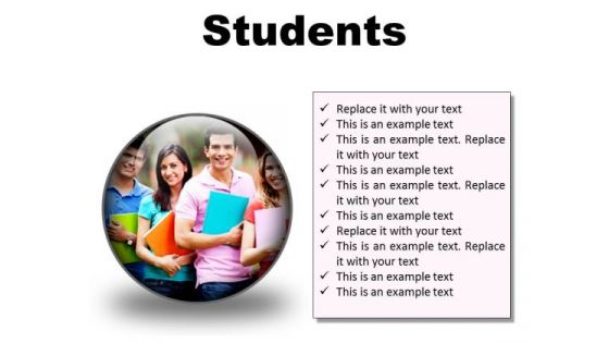 Group Of Students Education PowerPoint Presentation Slides C