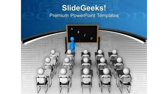 Group Of Students In Classroom PowerPoint Templates Ppt Backgrounds For Slides 0713