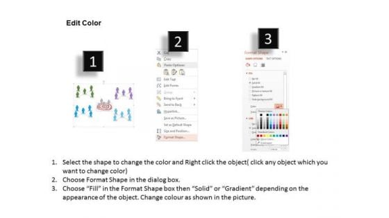 Groups Icons For Customer Segmentation PowerPoint Template