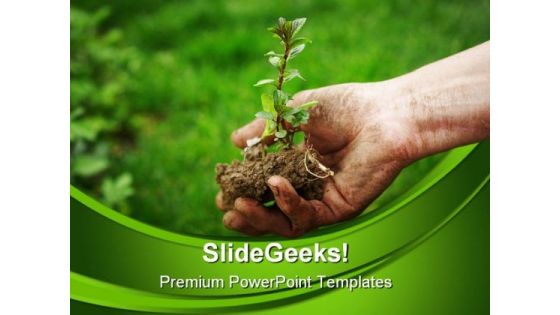 Grow Plants Nature PowerPoint Themes And PowerPoint Slides 0511