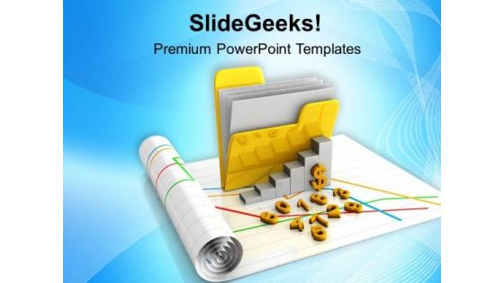 Growing Income And Business Chart PowerPoint Templates Ppt Backgrounds For Slides 0813