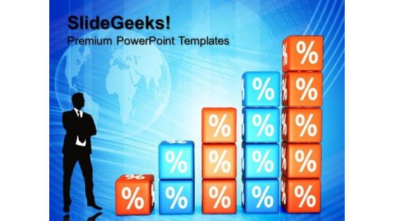 Growing Percent Success PowerPoint Templates And PowerPoint Themes 0612