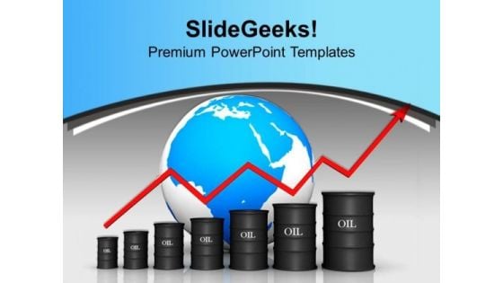 Growing Rates Of Oil Global PowerPoint Templates Ppt Backgrounds For Slides 0213