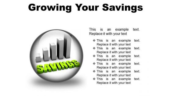 Growing Your Savings Future PowerPoint Presentation Slides C