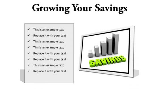 Growing Your Savings Future PowerPoint Presentation Slides F