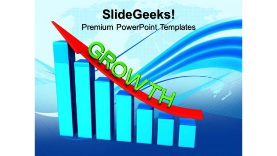 Growth Bar Graph Business PowerPoint Templates And PowerPoint Themes 1012