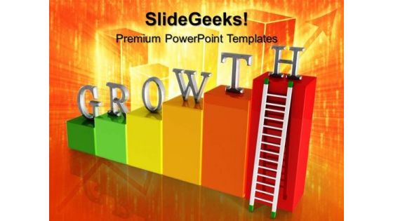Growth Bar Graph Finance PowerPoint Templates And PowerPoint Themes 0612