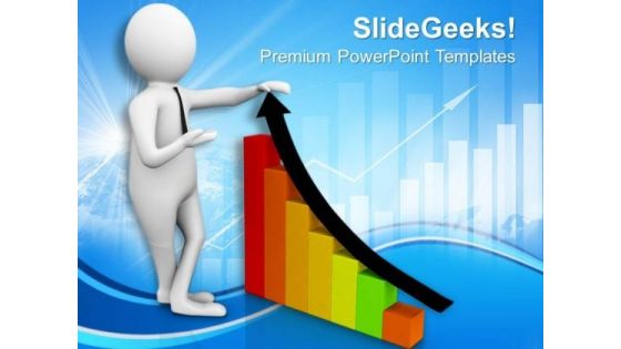 Growth Bar Graph PowerPoint Templates Ppt Backgrounds For Slides 0813
