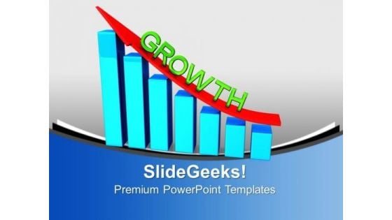 Growth Bar Graph Up Business PowerPoint Templates And PowerPoint Themes 1012