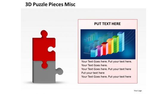 Growth Chart Puzzle Piece PowerPoint Slides And Ppt Diagrams