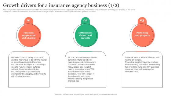 Growth Drivers For A Insurance Agency Business Insurance Business Plan Professional Pdf