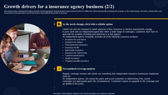 Growth Drivers For A Insurance Agency Insurance Broker Business Plan Elements Pdf