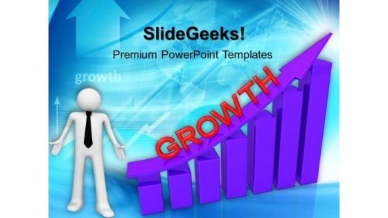 Growth Graph Moving Up PowerPoint Templates And PowerPoint Themes 1012