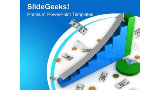 Growth Graph Of Dollar PowerPoint Templates Ppt Backgrounds For Slides 0713