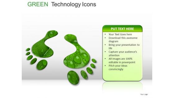 Growth Green Technology Icons PowerPoint Slides And Ppt Diagram Templates