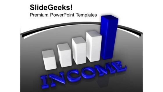 Growth In Income PowerPoint Templates Ppt Backgrounds For Slides 0813