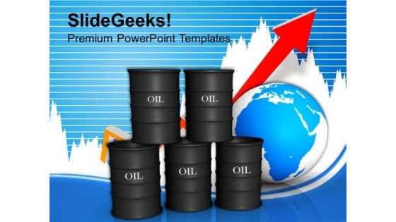 Growth In Oil Business Trading Concept PowerPoint Templates Ppt Backgrounds For Slides 0113