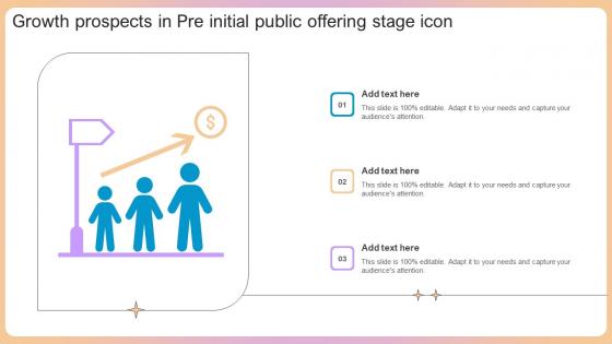 Growth Prospects In Pre Initial Public Offering Stage Icon Microsoft Pdf