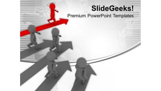 Growth Representation With 3d Graphics PowerPoint Templates Ppt Backgrounds For Slides 0413