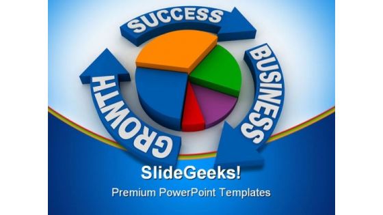 Growth Success Business PowerPoint Background And Template 1210