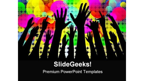 Grunge Crowd People PowerPoint Themes And PowerPoint Slides 0611