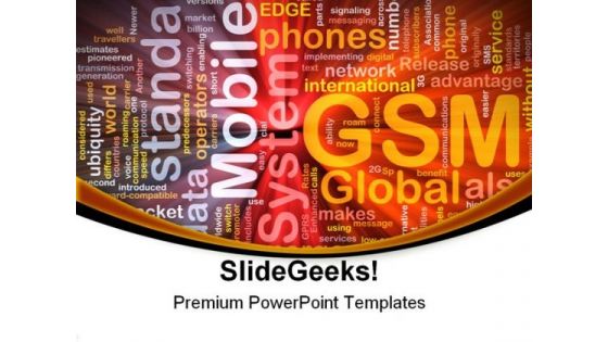 Gsm Global Communication Technology PowerPoint Templates And PowerPoint Backgrounds 0611