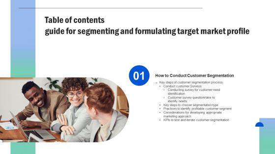 Guide For Segmenting And Formulating Target Market Profile Table Of Contents Pictures Pdf