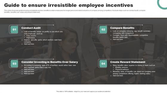 Guide To Ensure Irresistible Employee Incentives Portrait Pdf