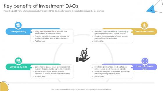 Guide To Understanding Decentralized Autonomous Key Benefits Of Investment DAOs BCT SS V Guide To Understanding Decentralized Autonomous Key Benefits Of Investment DAOs BCT SS V