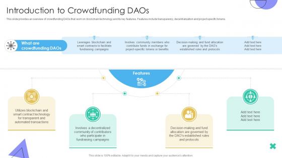 Guide To Understanding Decentralized Introduction To Crowdfunding DAOs BCT SS V