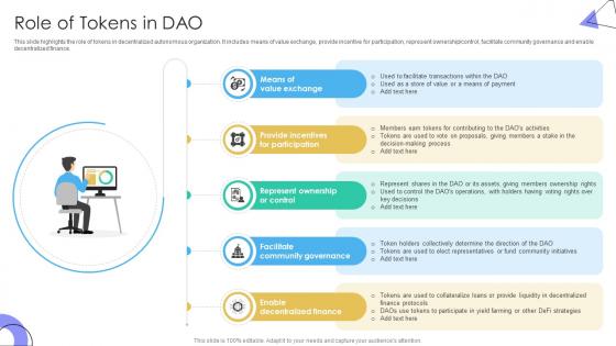 Guide To Understanding Decentralized Role Of Tokens In DAO BCT SS V Guide To Understanding Decentralized Role Of Tokens In DAO BCT SS V