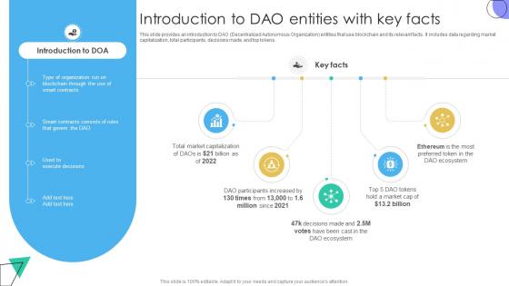 Guide To Understanding Introduction To DAO Entities With Key Facts BCT SS V