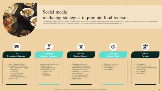 Guide To Winning Tourism Social Media Marketing Strategies To Promote Food Tourism Download Pdf