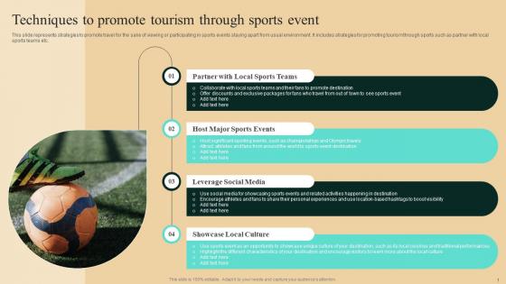 Guide To Winning Tourism Techniques To Promote Tourism Through Sports Event Elements Pdf