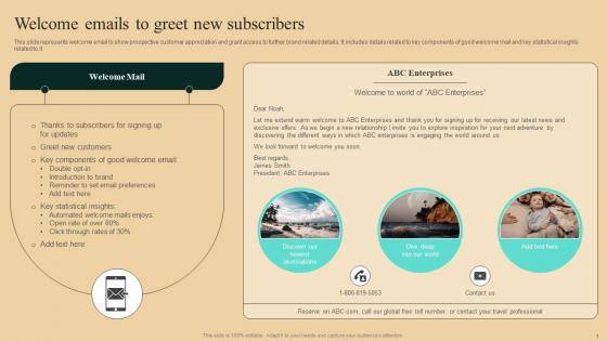 Guide To Winning Tourism Welcome Emails To Greet New Subscribers Download Pdf