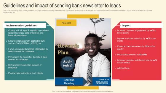 Guidelines And Impact Sending Marketing Plan For Boosting Client Retention In Retail Banking Ideas Pdf