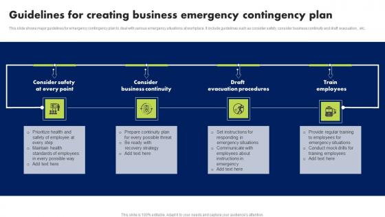 Guidelines For Creating Business Emergency Contingency Plan Portrait Pdf Guidelines For Creating Business Emergency Contingency Plan Portrait Pdf