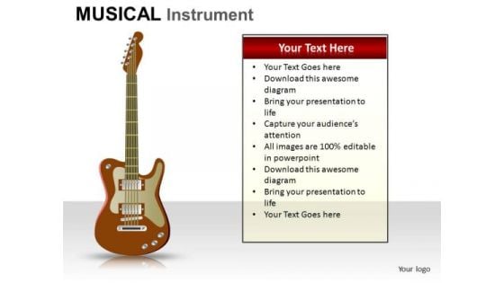 Guitar Musical Instrument PowerPoint Slides And Ppt Diagram Templates