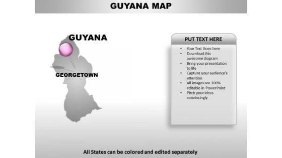 Guyana Country PowerPoint Maps