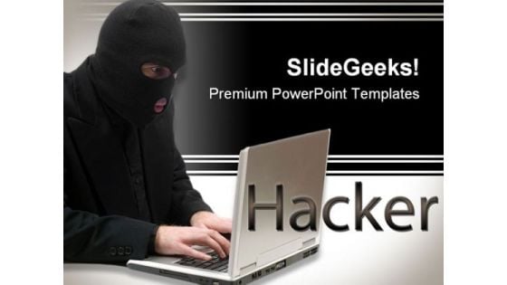 Hacker People PowerPoint Template 0810