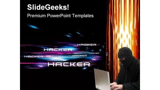 Hacker Security PowerPoint Templates And PowerPoint Backgrounds 0211