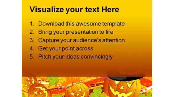 Halloween01 Autumn Festival PowerPoint Template 1010